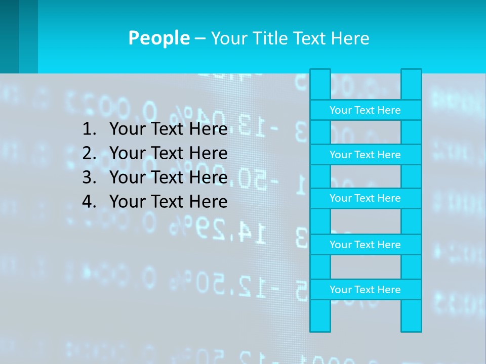A Computer Screen With A Lot Of Numbers On It PowerPoint Template
