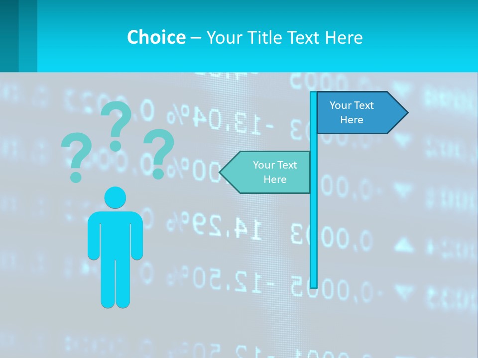A Computer Screen With A Lot Of Numbers On It PowerPoint Template