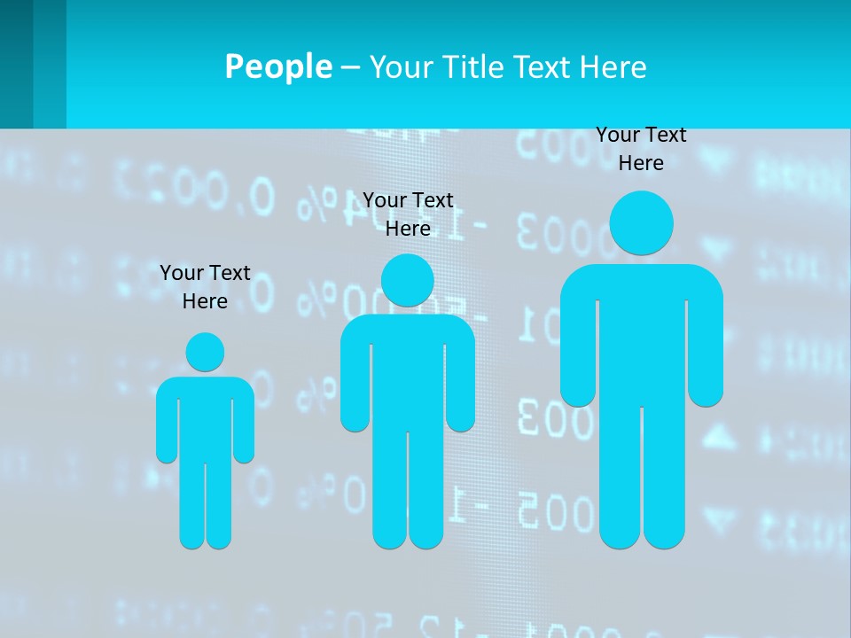 A Computer Screen With A Lot Of Numbers On It PowerPoint Template