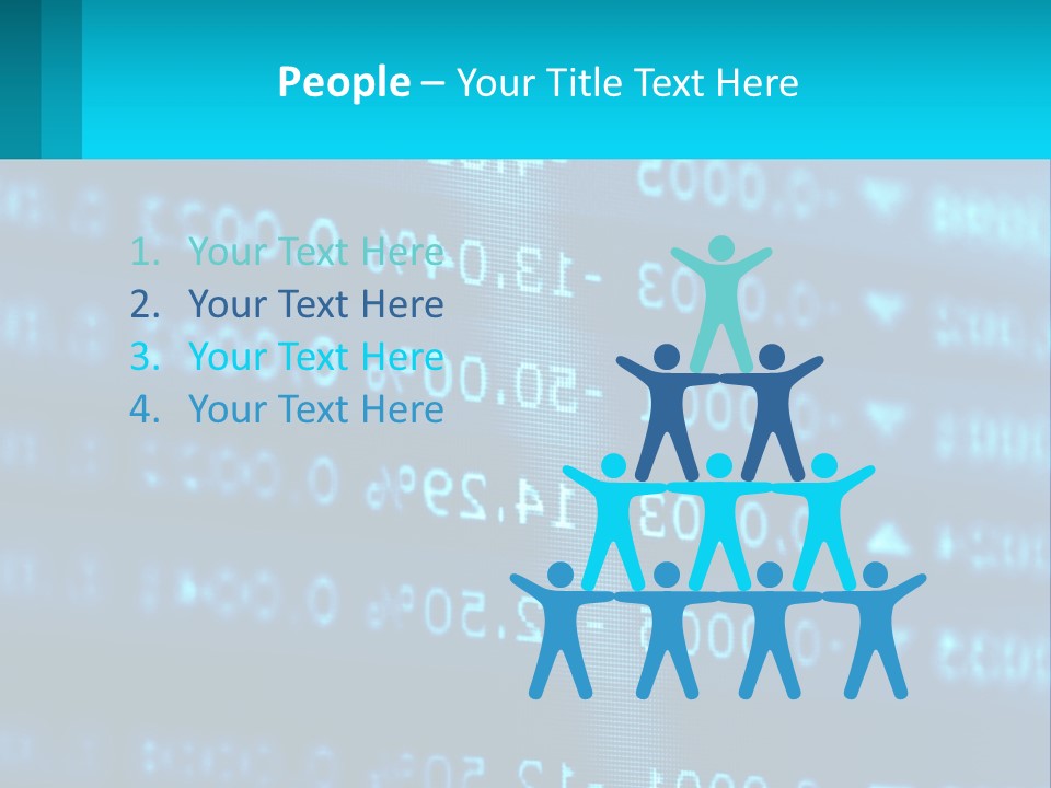 A Computer Screen With A Lot Of Numbers On It PowerPoint Template