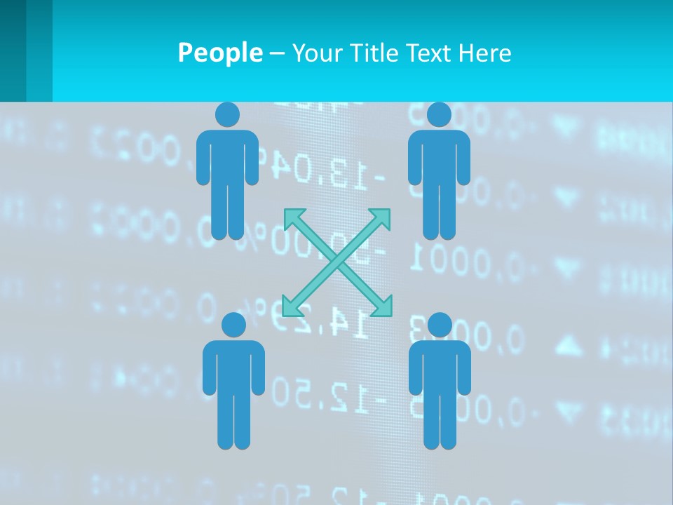 A Computer Screen With A Lot Of Numbers On It PowerPoint Template