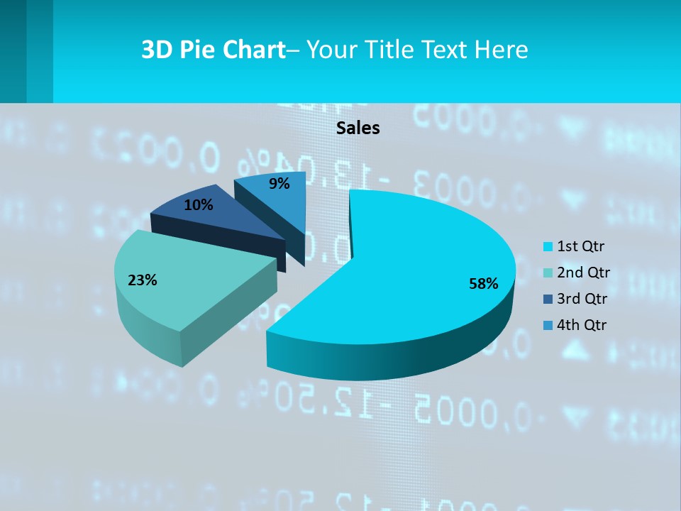 A Computer Screen With A Lot Of Numbers On It PowerPoint Template