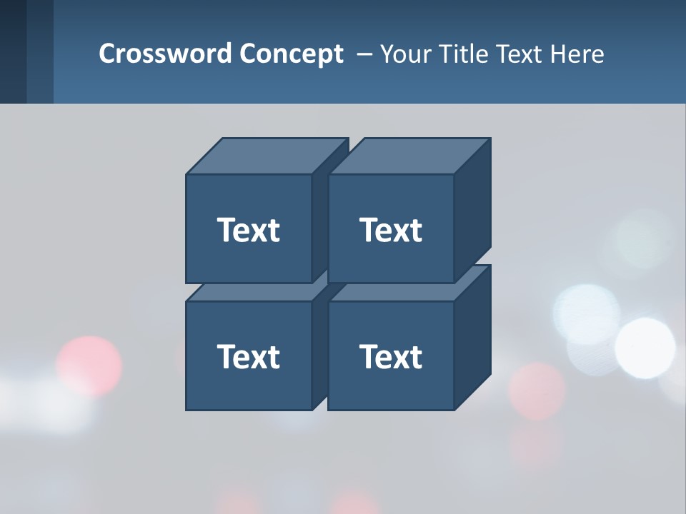 A Blurry Image Of A City Street At Night PowerPoint Template