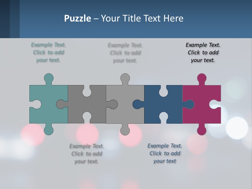 A Blurry Image Of A City Street At Night PowerPoint Template