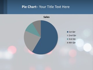 A Blurry Image Of A City Street At Night PowerPoint Template