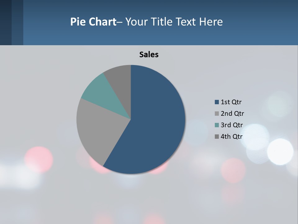 A Blurry Image Of A City Street At Night PowerPoint Template