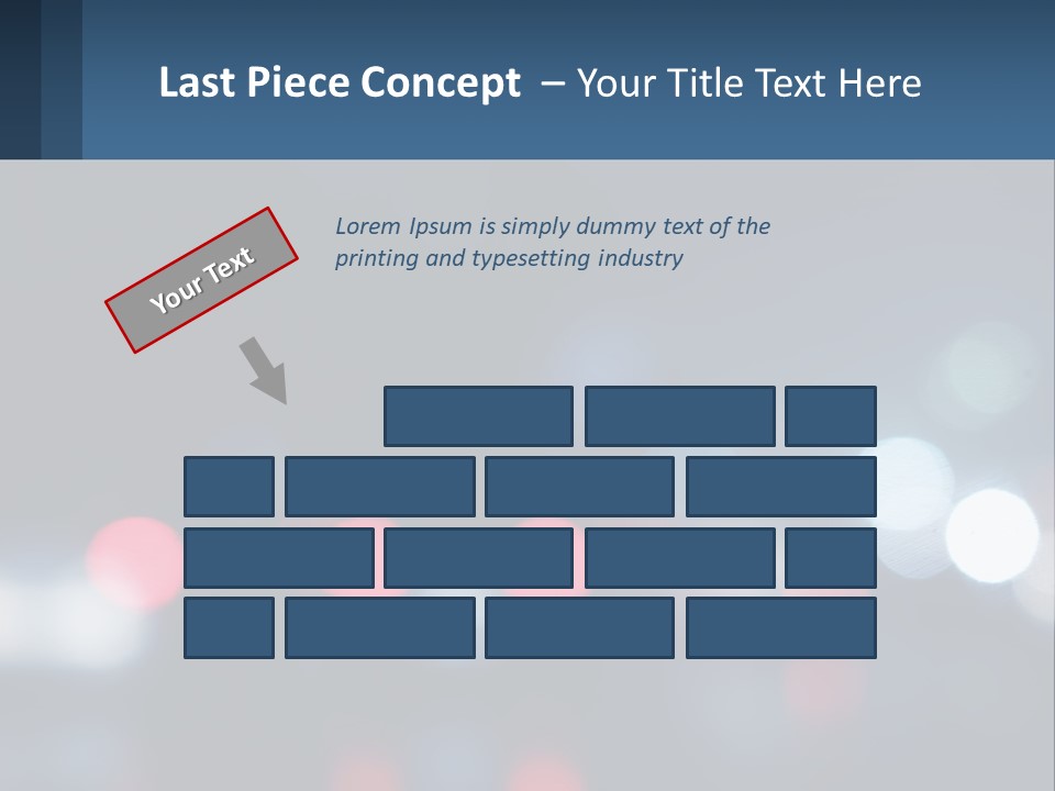 A Blurry Image Of A City Street At Night PowerPoint Template