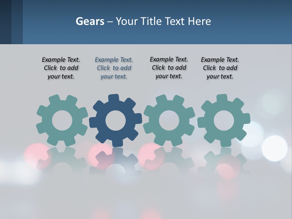 A Blurry Image Of A City Street At Night PowerPoint Template