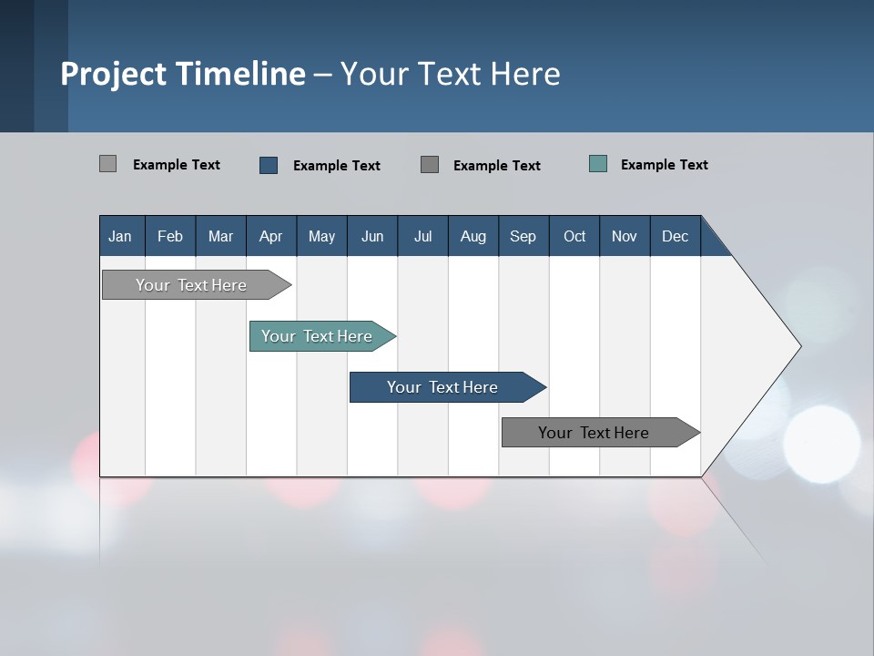 A Blurry Image Of A City Street At Night PowerPoint Template