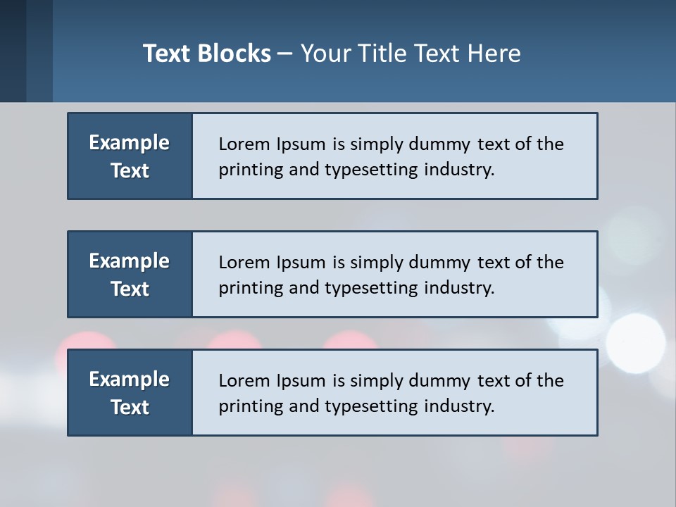 A Blurry Image Of A City Street At Night PowerPoint Template