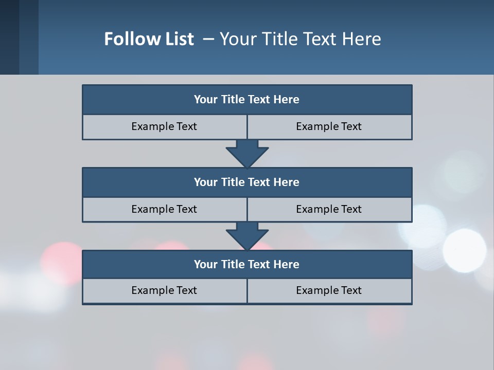 A Blurry Image Of A City Street At Night PowerPoint Template