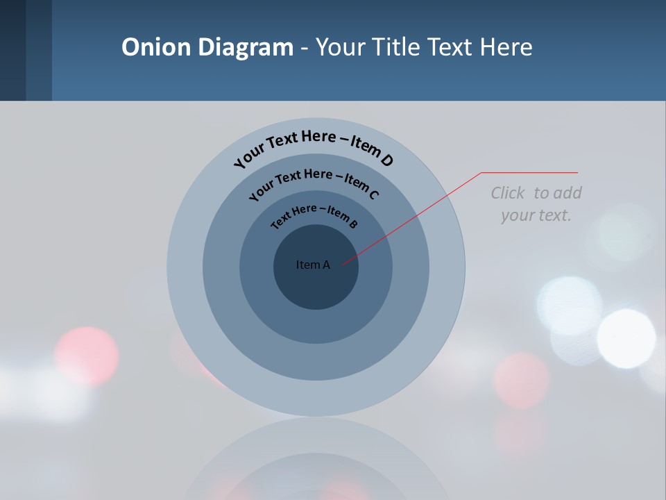 A Blurry Image Of A City Street At Night PowerPoint Template