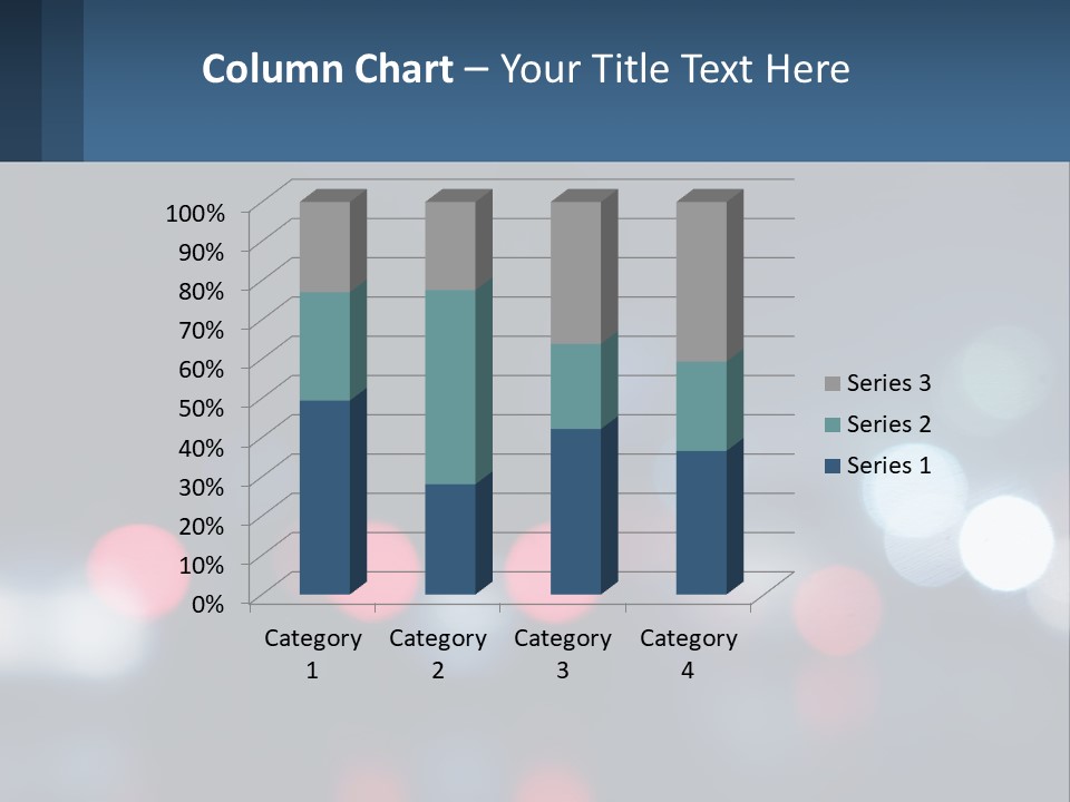 A Blurry Image Of A City Street At Night PowerPoint Template