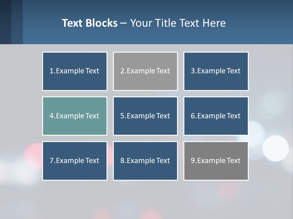 A Blurry Image Of A City Street At Night PowerPoint Template