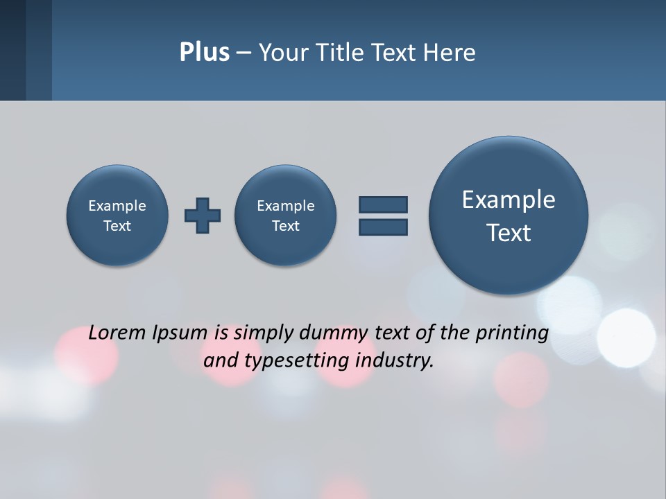 A Blurry Image Of A City Street At Night PowerPoint Template