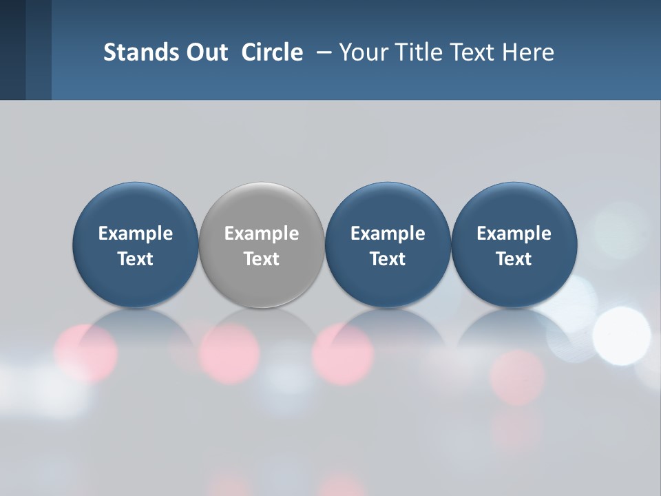 A Blurry Image Of A City Street At Night PowerPoint Template