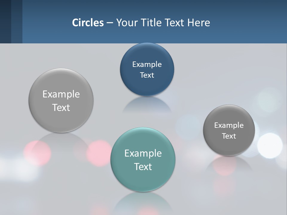 A Blurry Image Of A City Street At Night PowerPoint Template