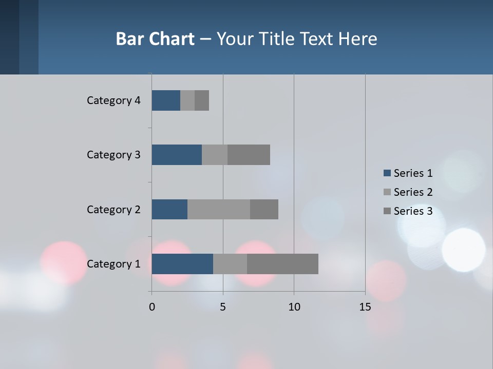 A Blurry Image Of A City Street At Night PowerPoint Template
