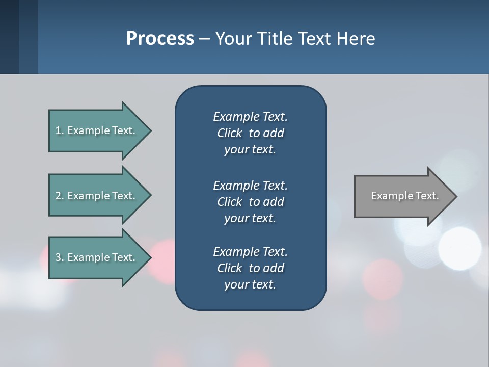 A Blurry Image Of A City Street At Night PowerPoint Template