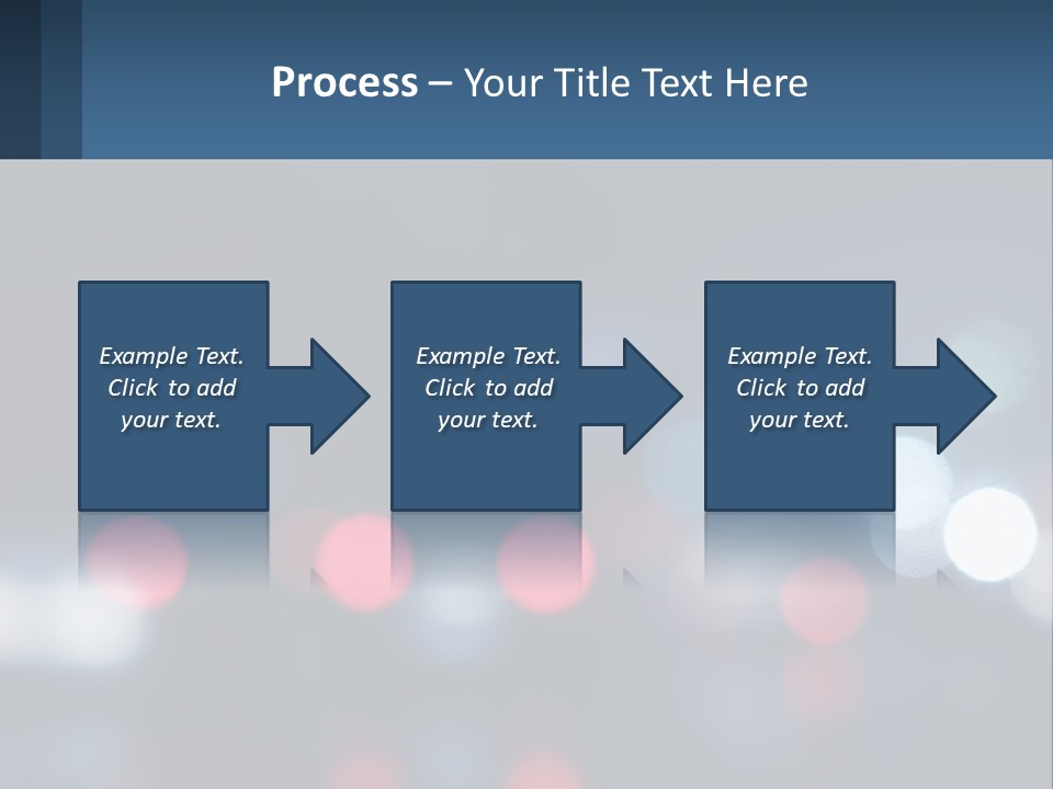 A Blurry Image Of A City Street At Night PowerPoint Template