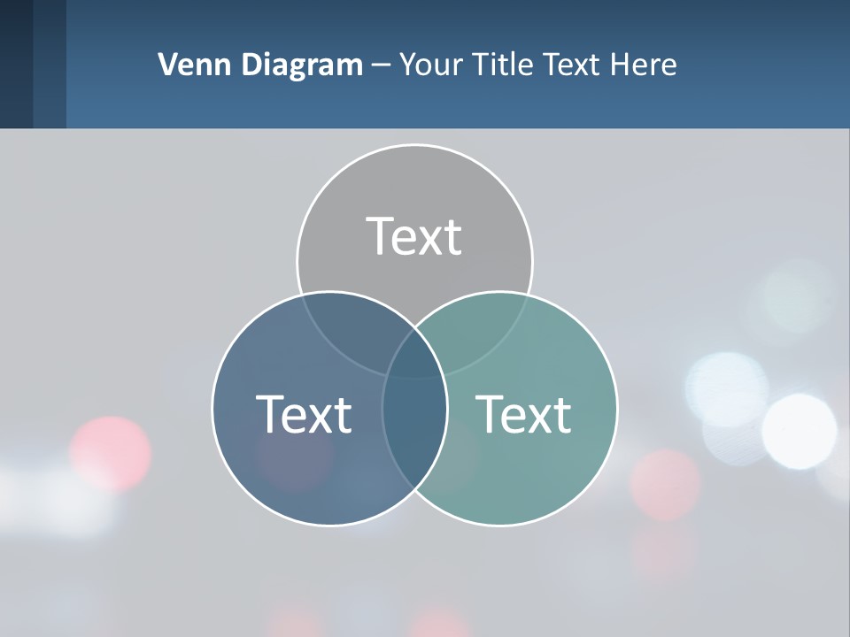A Blurry Image Of A City Street At Night PowerPoint Template