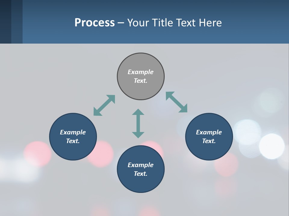 A Blurry Image Of A City Street At Night PowerPoint Template