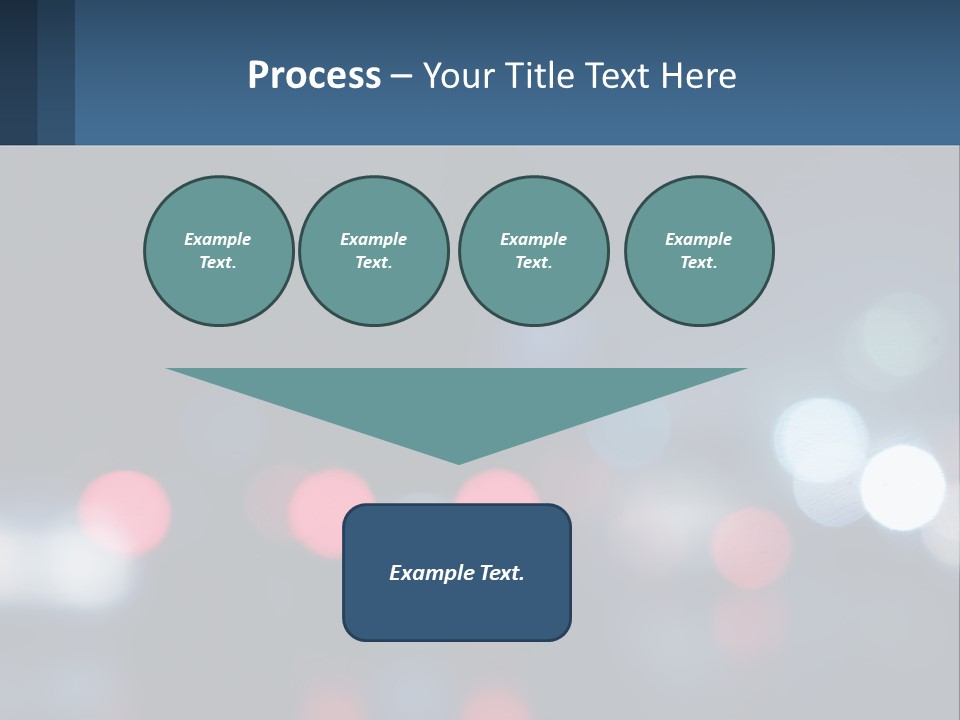 A Blurry Image Of A City Street At Night PowerPoint Template