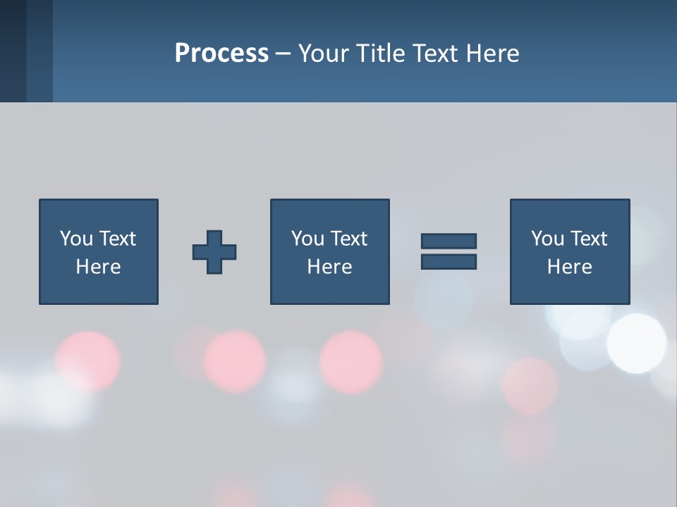 A Blurry Image Of A City Street At Night PowerPoint Template