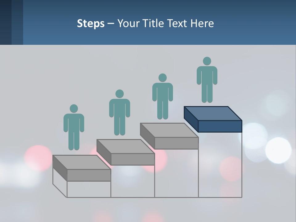 A Blurry Image Of A City Street At Night PowerPoint Template