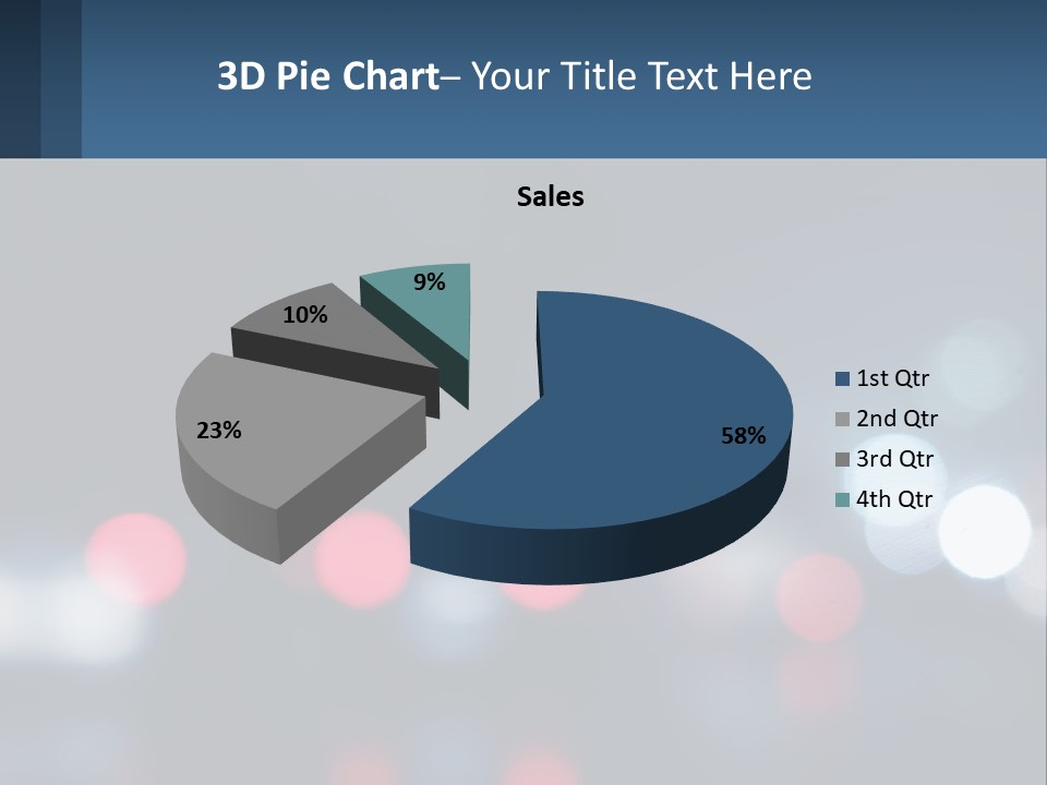 A Blurry Image Of A City Street At Night PowerPoint Template