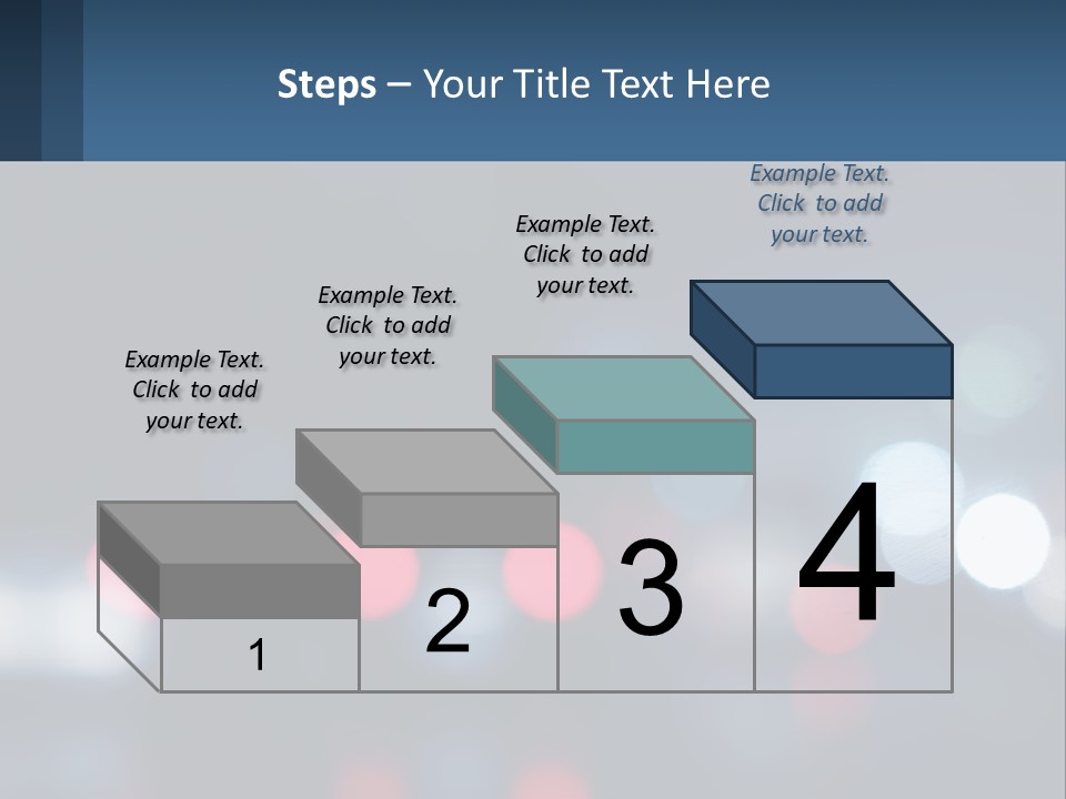 A Blurry Image Of A City Street At Night PowerPoint Template