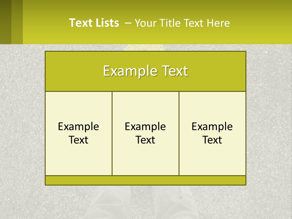A Person Standing In Front Of A Yellow Arrow PowerPoint Template