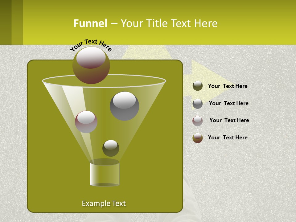 A Person Standing In Front Of A Yellow Arrow PowerPoint Template