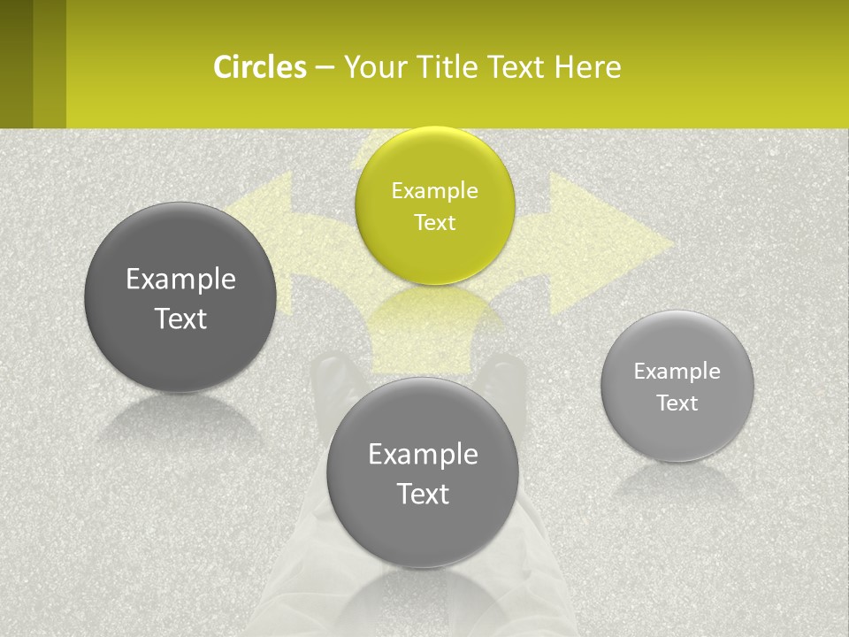 A Person Standing In Front Of A Yellow Arrow PowerPoint Template
