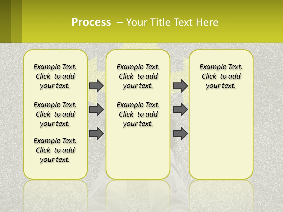 A Person Standing In Front Of A Yellow Arrow PowerPoint Template