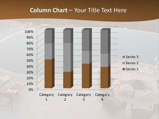 An Aerial View Of A Pool With Chairs Around It PowerPoint Template