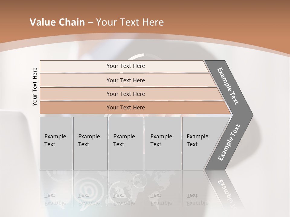 A Woman In A Business Suit Touching A Touch Screen PowerPoint Template