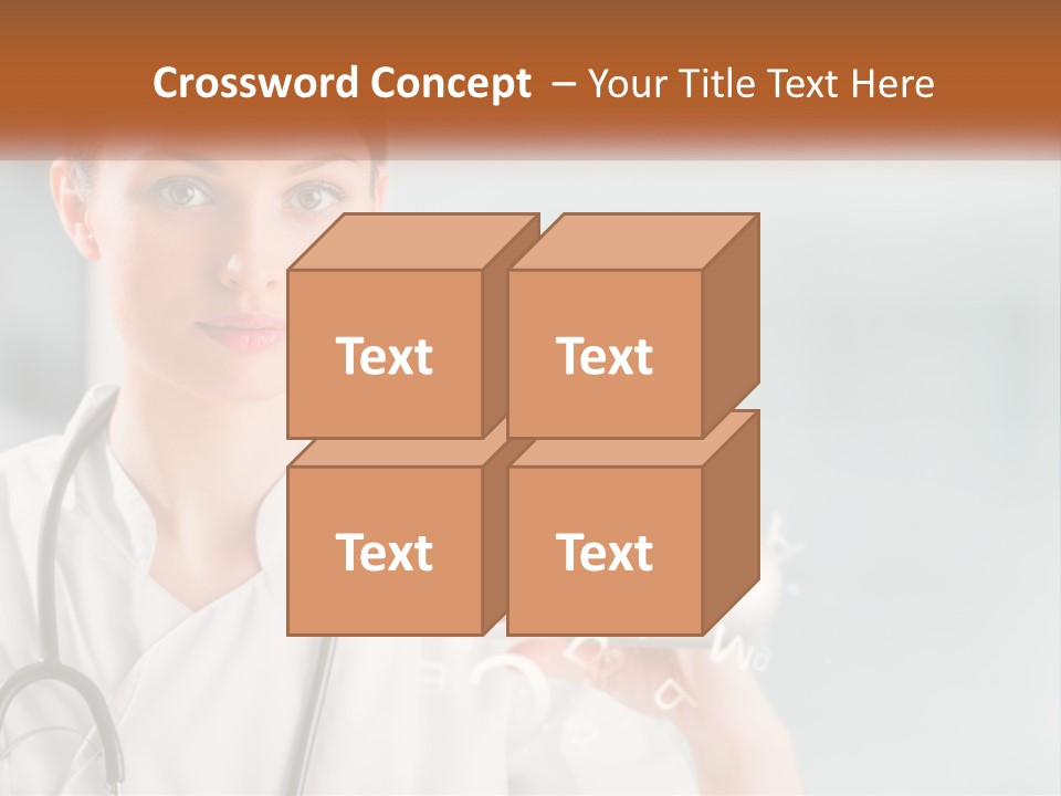 A Woman Doctor Is Holding A Plate Of Food PowerPoint Template
