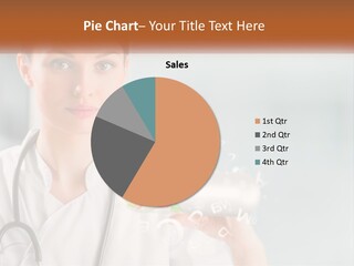 A Woman Doctor Is Holding A Plate Of Food PowerPoint Template