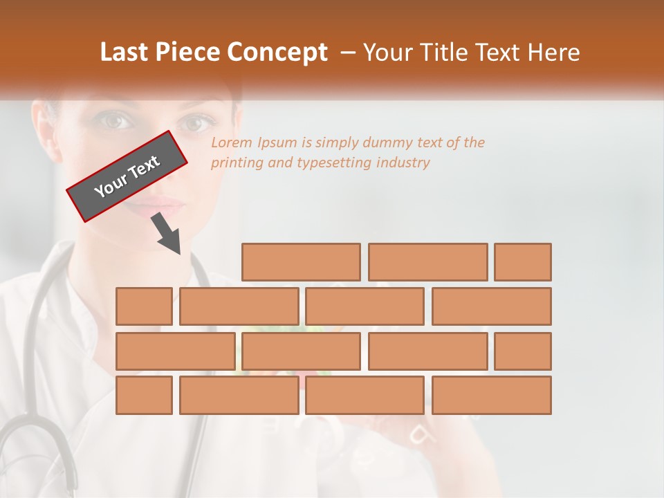 A Woman Doctor Is Holding A Plate Of Food PowerPoint Template