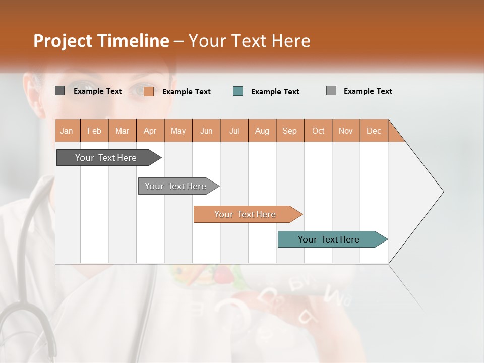 A Woman Doctor Is Holding A Plate Of Food PowerPoint Template