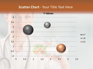 A Woman Doctor Is Holding A Plate Of Food PowerPoint Template