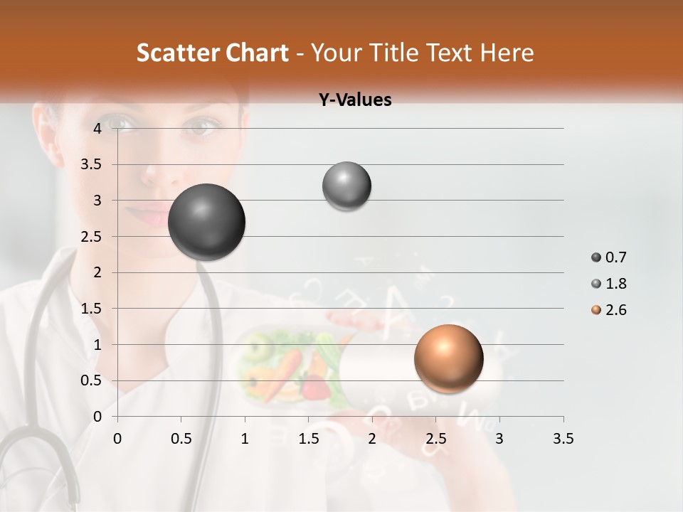 A Woman Doctor Is Holding A Plate Of Food PowerPoint Template