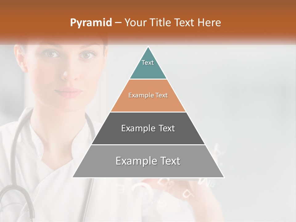A Woman Doctor Is Holding A Plate Of Food PowerPoint Template