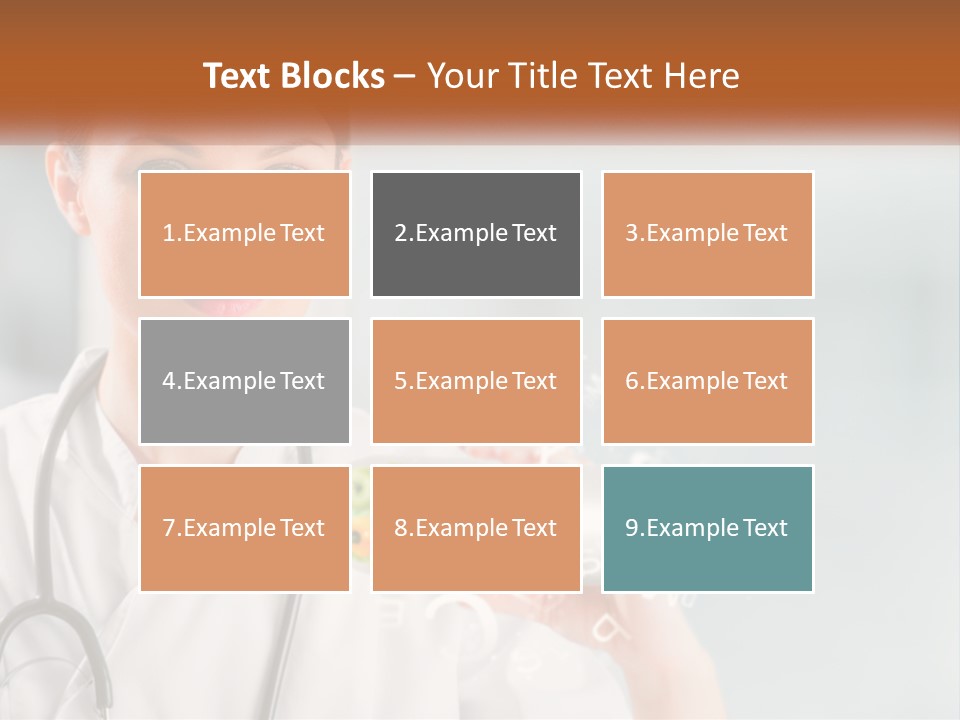 A Woman Doctor Is Holding A Plate Of Food PowerPoint Template