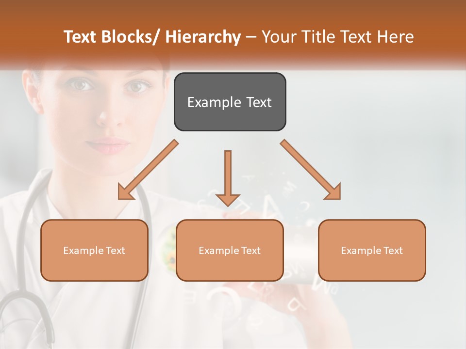 A Woman Doctor Is Holding A Plate Of Food PowerPoint Template