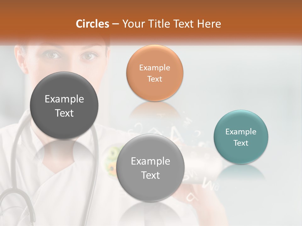 A Woman Doctor Is Holding A Plate Of Food PowerPoint Template