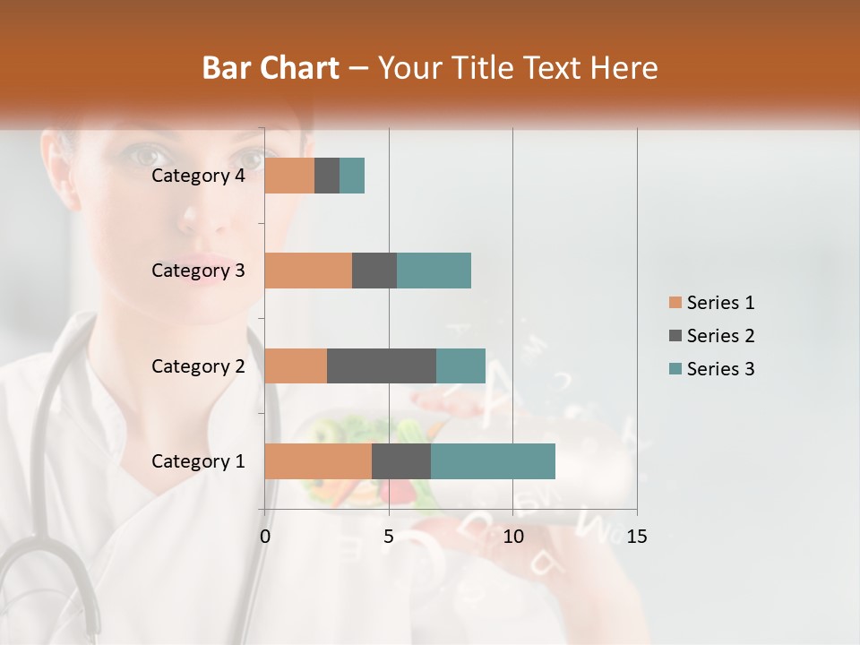 A Woman Doctor Is Holding A Plate Of Food PowerPoint Template