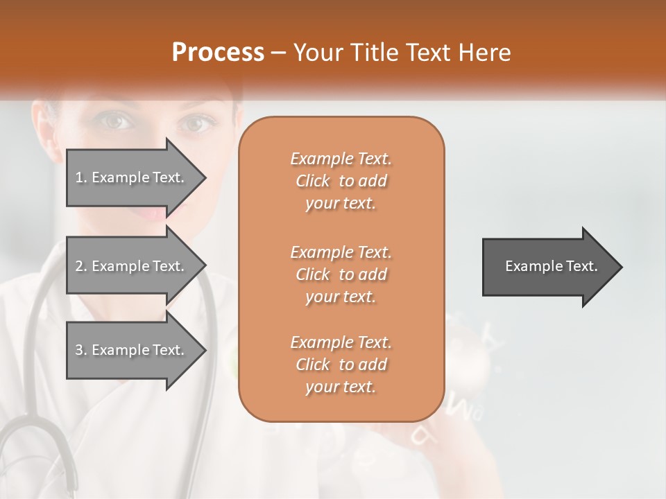 A Woman Doctor Is Holding A Plate Of Food PowerPoint Template