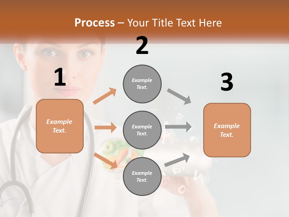 A Woman Doctor Is Holding A Plate Of Food PowerPoint Template